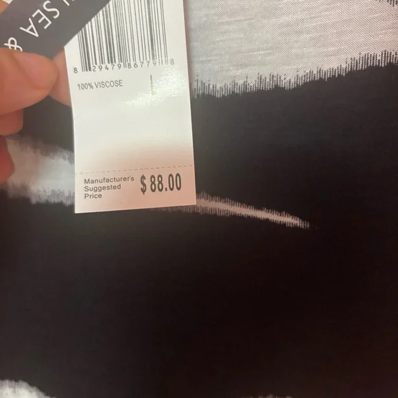 Sea Black and White Patterned Dress - Picture 4 of 6